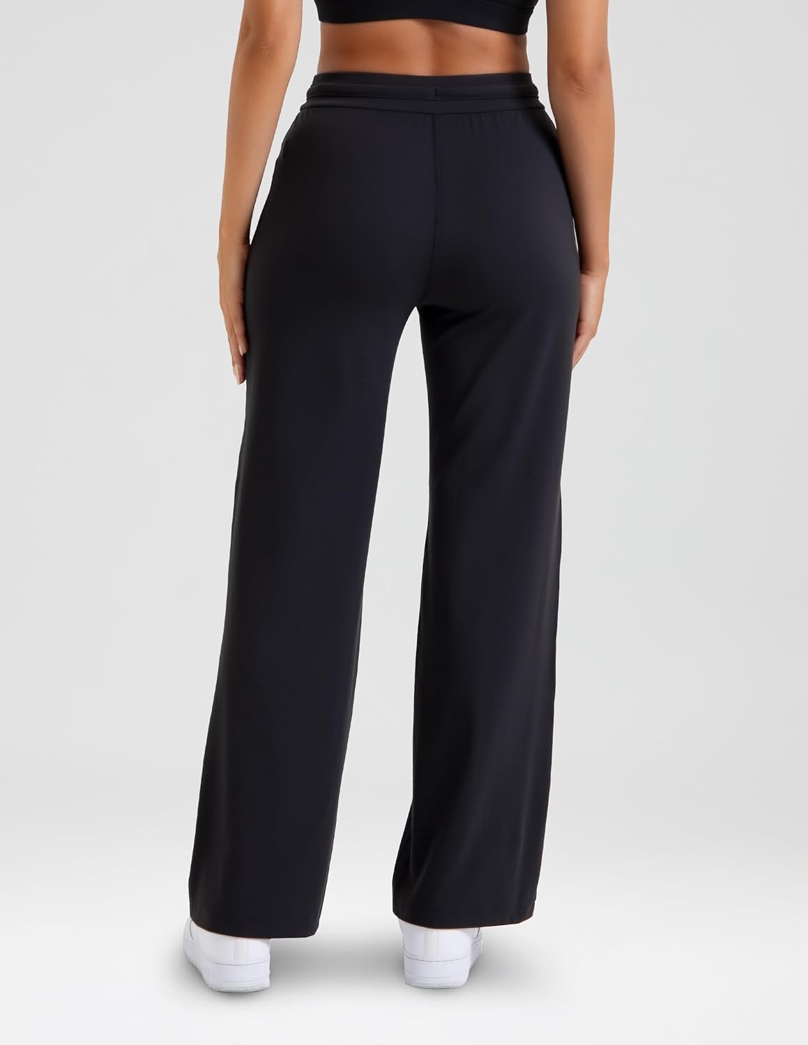 image:imageColorfulkoala Dreamlux Wide Leg Pants Women Lounge High Waisted Work Pants with Pockets 275305Black
