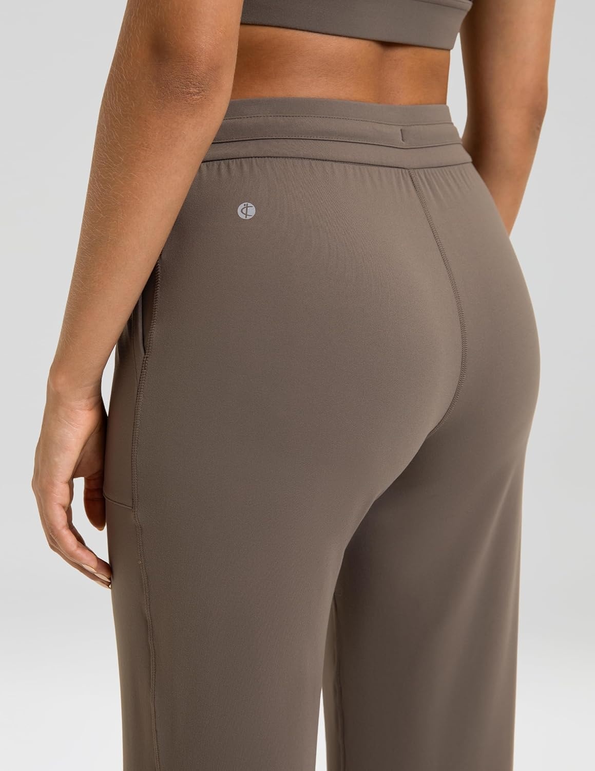 image:imageColorfulkoala Dreamlux Wide Leg Pants Women Lounge High Waisted Work Pants with Pockets 275305Cocoa