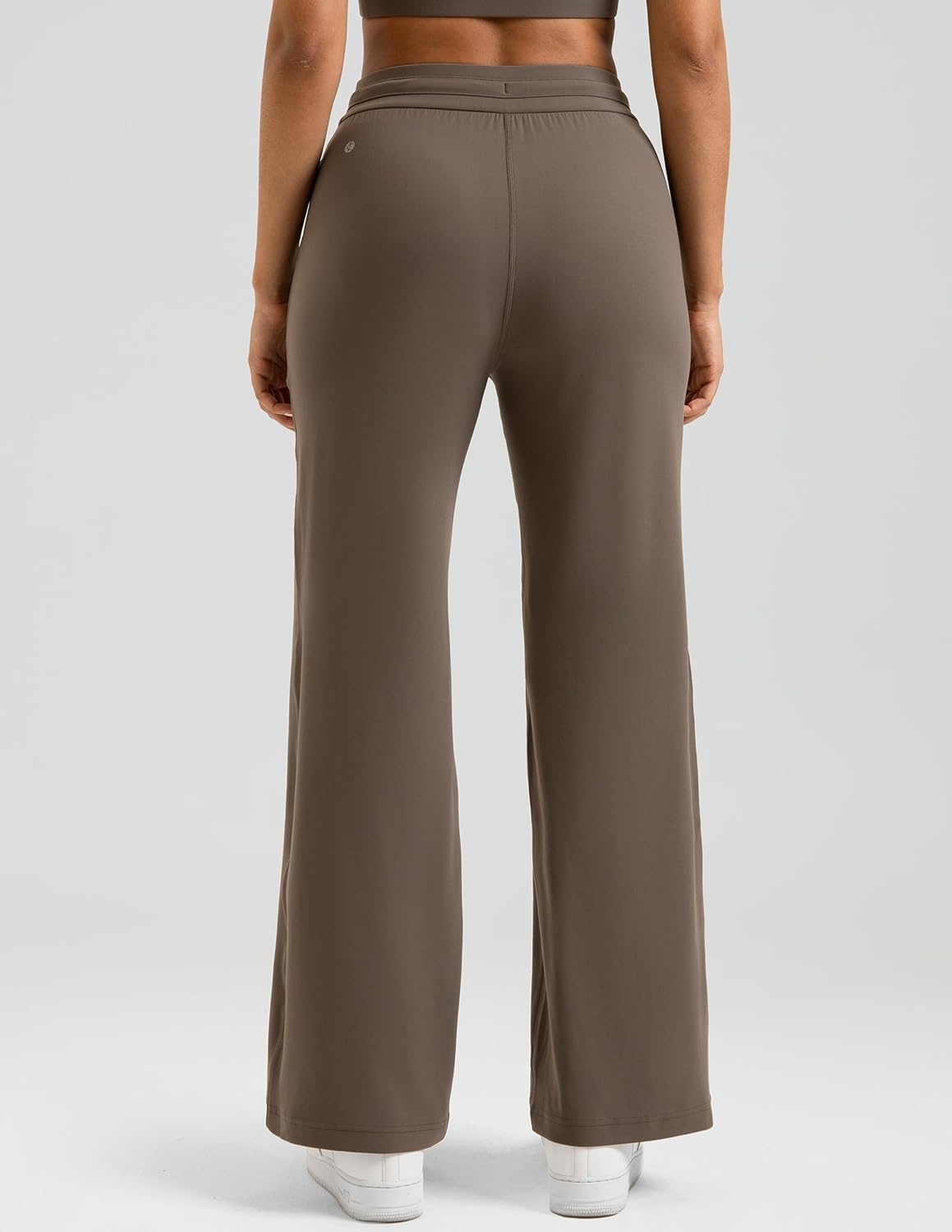 image:imageColorfulkoala Dreamlux Wide Leg Pants Women Lounge High Waisted Work Pants with Pockets 275305Cocoa