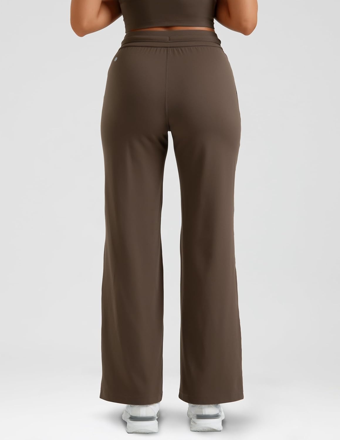 image:imageColorfulkoala Dreamlux Wide Leg Pants Women Lounge High Waisted Work Pants with Pockets 275305Cocoa