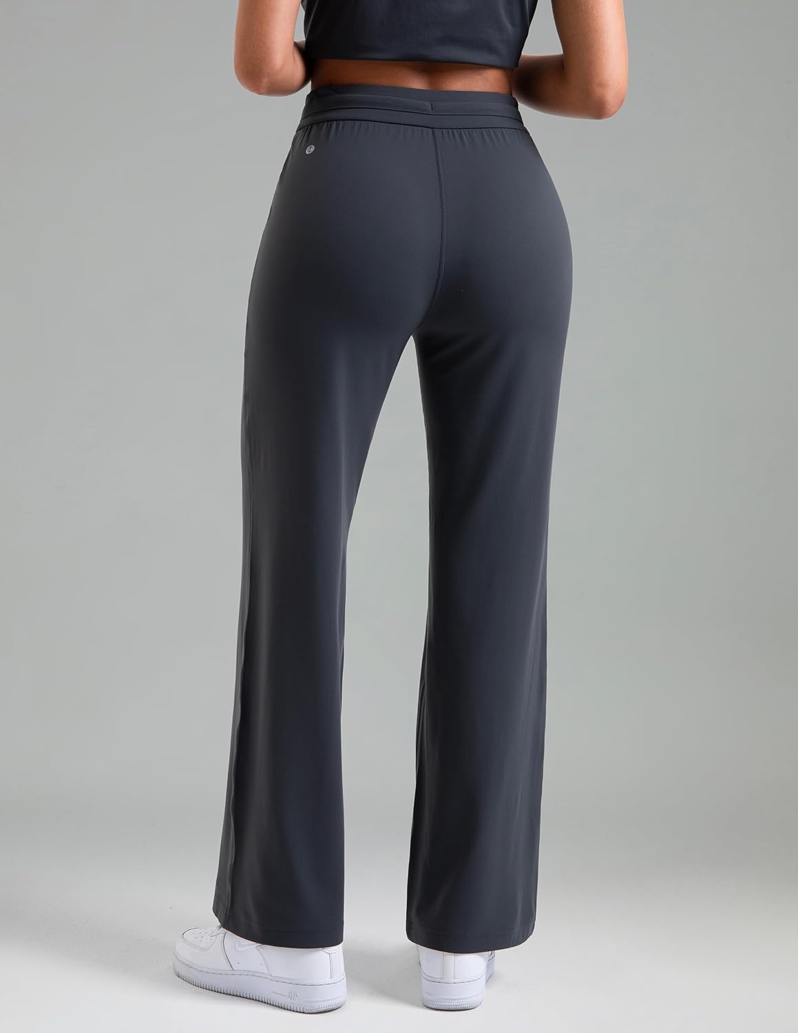 image:imageColorfulkoala Dreamlux Wide Leg Pants Women Lounge High Waisted Work Pants with Pockets 275305Dark Carbon