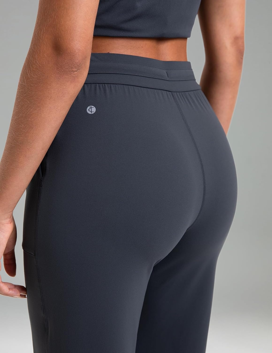 image:imageColorfulkoala Dreamlux Wide Leg Pants Women Lounge High Waisted Work Pants with Pockets 275305Dark Carbon