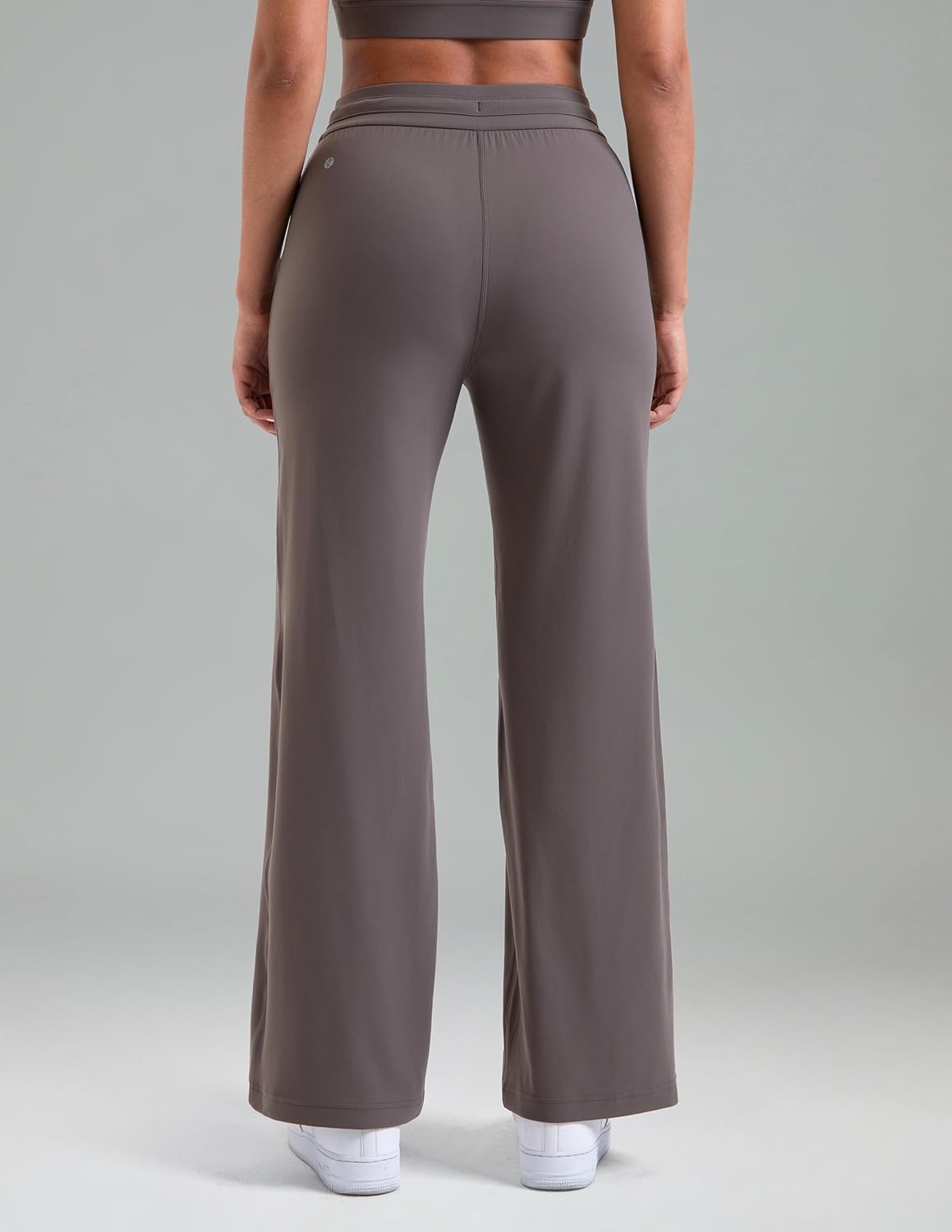 image:imageColorfulkoala Dreamlux Wide Leg Pants Women Lounge High Waisted Work Pants with Pockets 275305Major Brown