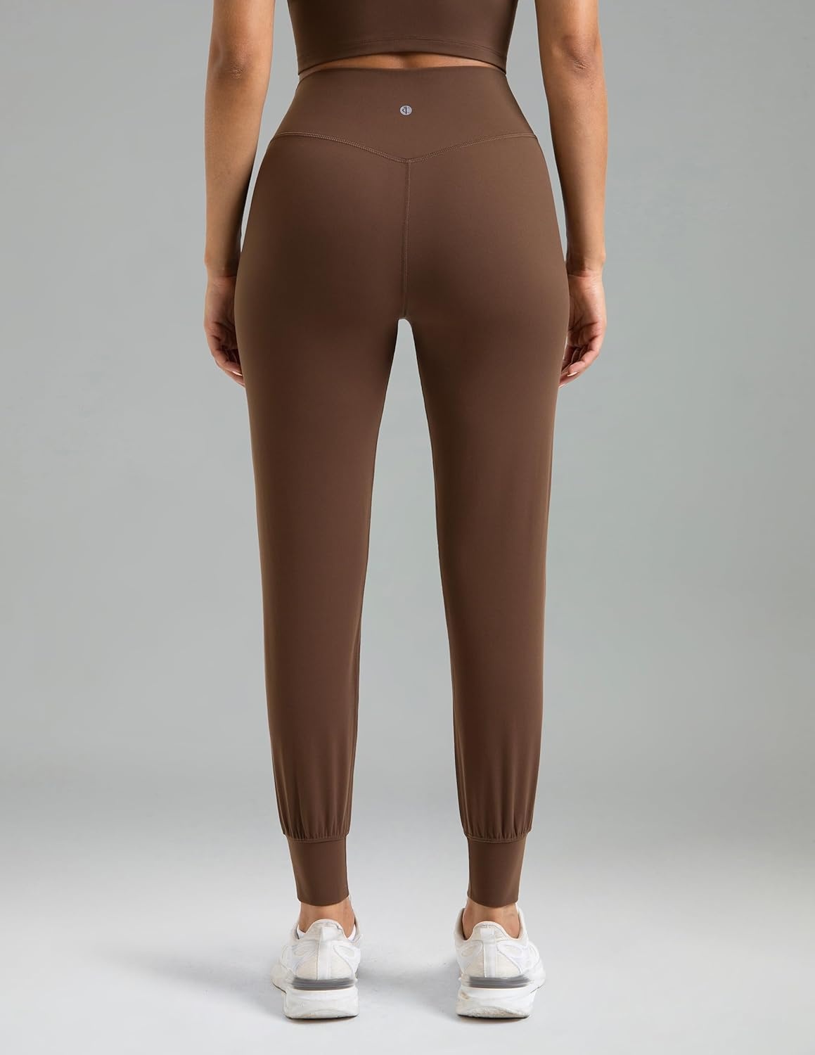 image:imageColorfulkoala Womens Dreamlux Jogger Pants High Waisted Sweatpants Tapered Lounge Pants 28 Inseam Joggers with PocketsCocoa