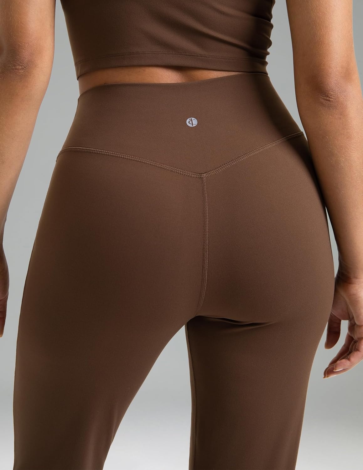 image:imageColorfulkoala Womens Dreamlux Jogger Pants High Waisted Sweatpants Tapered Lounge Pants 28 Inseam Joggers with PocketsCocoa