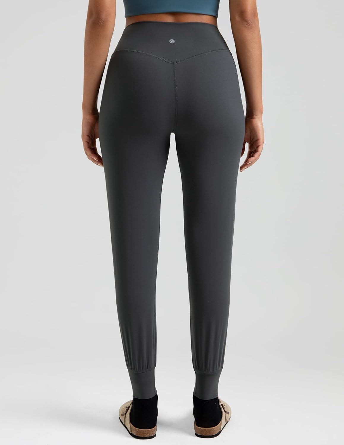 image:imageColorfulkoala Womens Dreamlux Jogger Pants High Waisted Sweatpants Tapered Lounge Pants 28 Inseam Joggers with PocketsDark Carbon