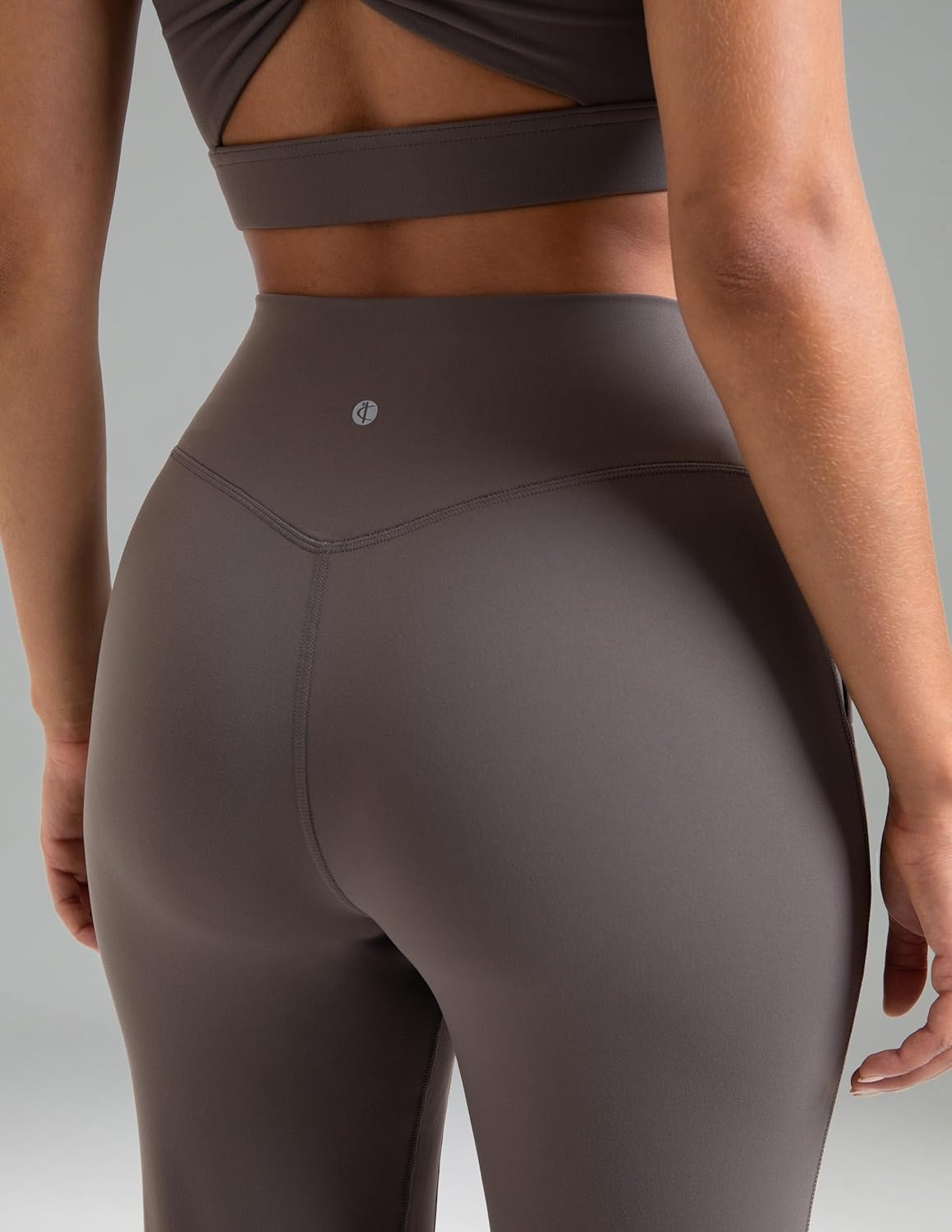 image:imageColorfulkoala Womens Dreamlux Jogger Pants High Waisted Sweatpants Tapered Lounge Pants 28 Inseam Joggers with PocketsMajor Brown