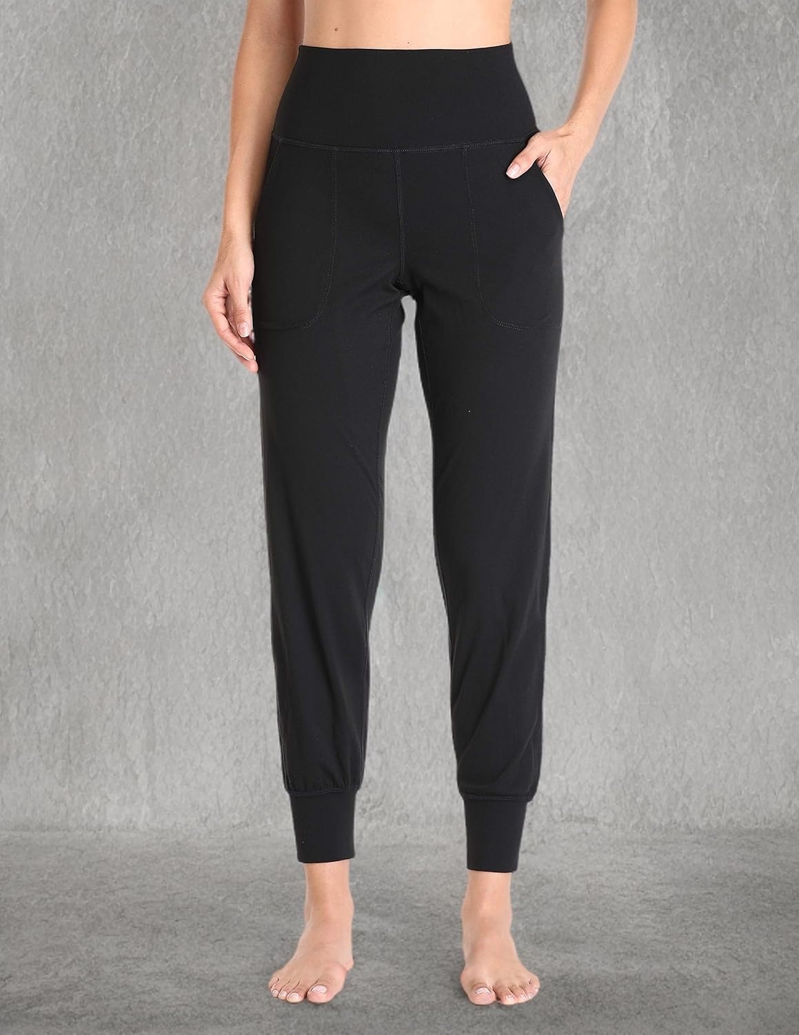 image:imageColorfulkoala Womens High Waisted Joggers with Pockets Full Length Sweatpants amp Lounge PantsBlack