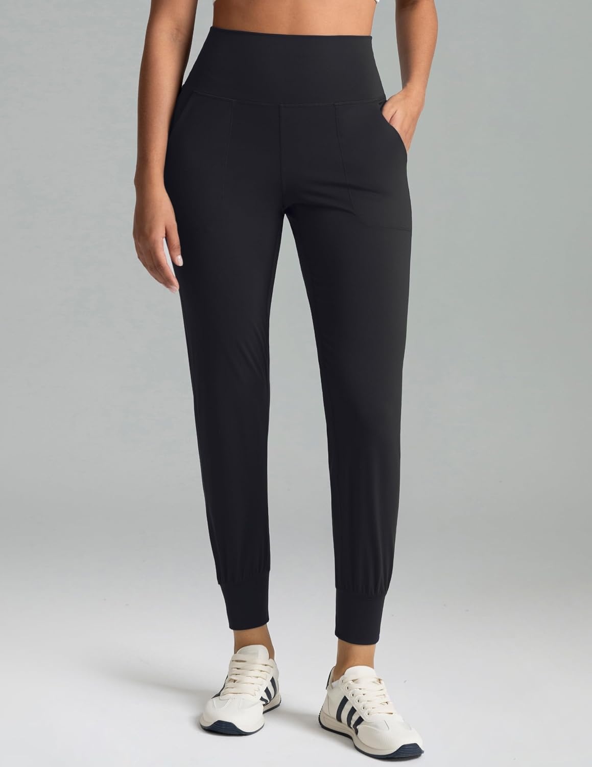image:imageColorfulkoala Womens High Waisted Joggers with Pockets Full Length Sweatpants amp Lounge PantsBlack