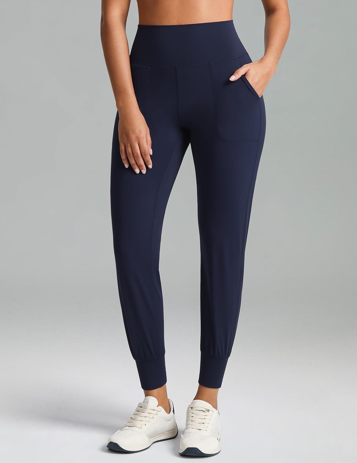image:imageColorfulkoala Womens High Waisted Joggers with Pockets Full Length Sweatpants amp Lounge PantsNavy