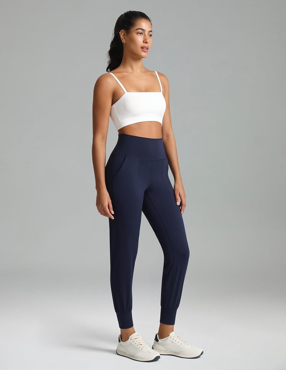 image:imageColorfulkoala Womens High Waisted Joggers with Pockets Full Length Sweatpants amp Lounge PantsNavy
