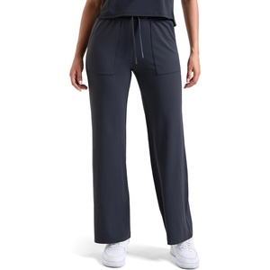 image:imageColorfulkoala Dreamlux Wide Leg Pants Women Lounge High Waisted Work Pants with Pockets 275305Blue Ink