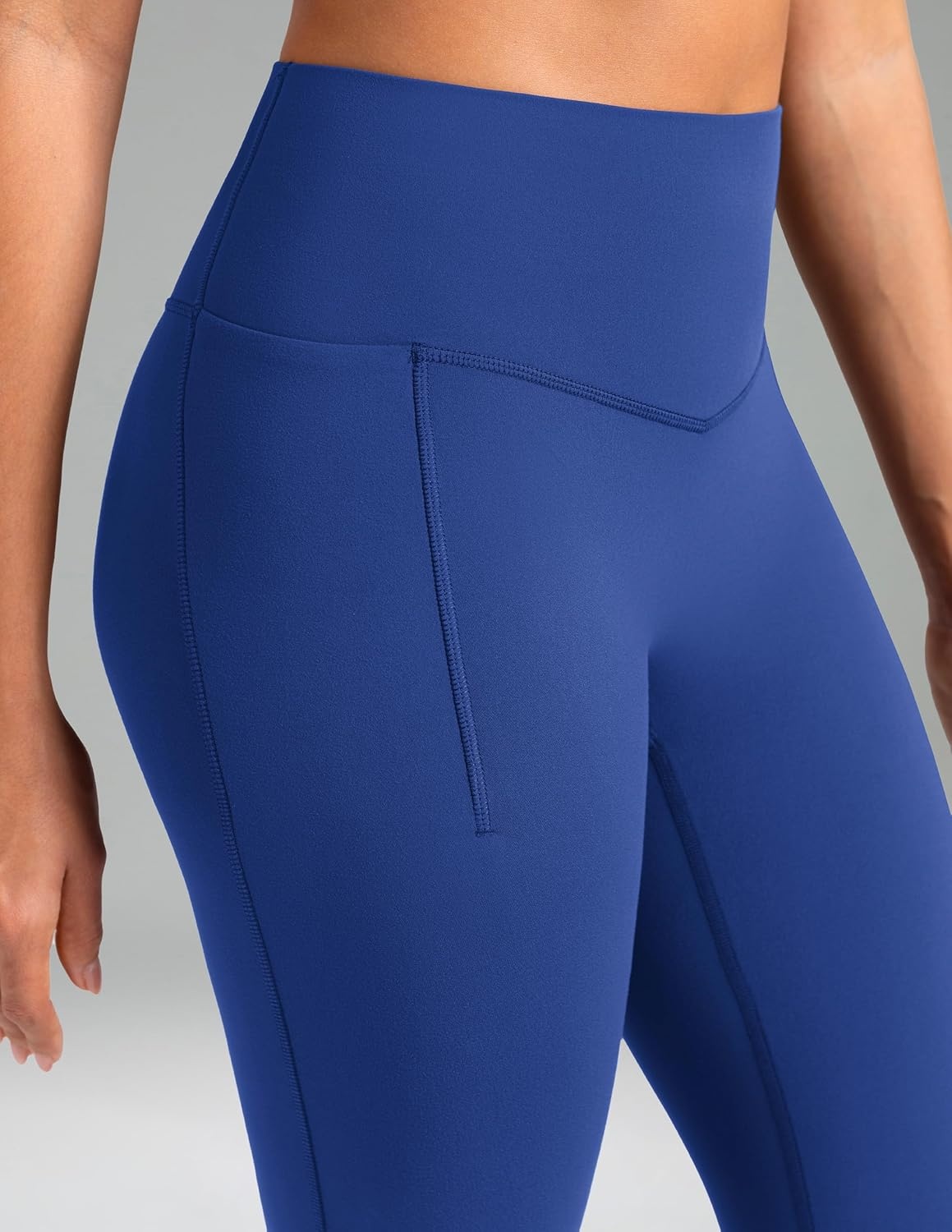 image:imageColorfulkoala Dreamlux Flare Leggings for Women with Pockets High Waist No Front Seam Yoga Pants 275 295 315Baleine Blue
