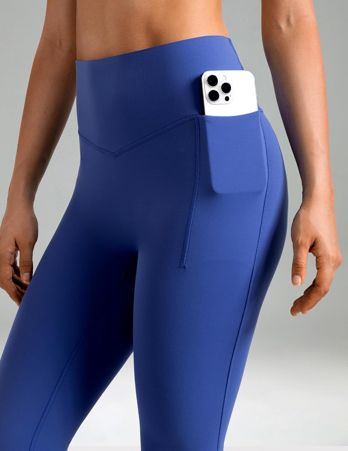 image:imageColorfulkoala Dreamlux Flare Leggings for Women with Pockets High Waist No Front Seam Yoga Pants 275 295 315Baleine Blue