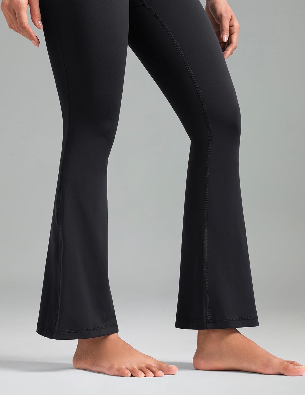 image:imageColorfulkoala Dreamlux Flare Leggings for Women with Pockets High Waist No Front Seam Yoga Pants 275 295 315Black