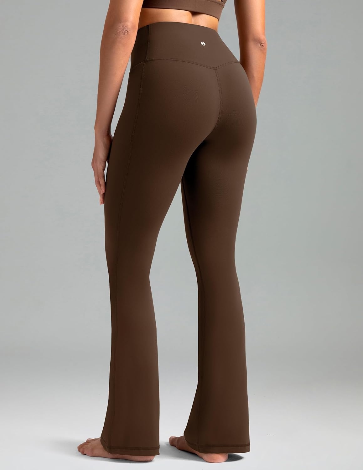 image:imageColorfulkoala Dreamlux Flare Leggings for Women with Pockets High Waist No Front Seam Yoga Pants 275 295 315Cocoa