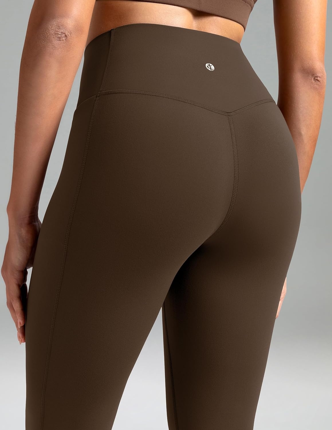 image:imageColorfulkoala Dreamlux Flare Leggings for Women with Pockets High Waist No Front Seam Yoga Pants 275 295 315Cocoa