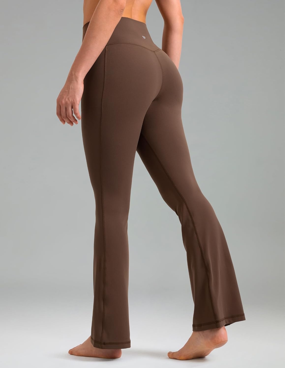 image:imageColorfulkoala Dreamlux Flare Leggings for Women with Pockets High Waist No Front Seam Yoga Pants 275 295 315Cocoa