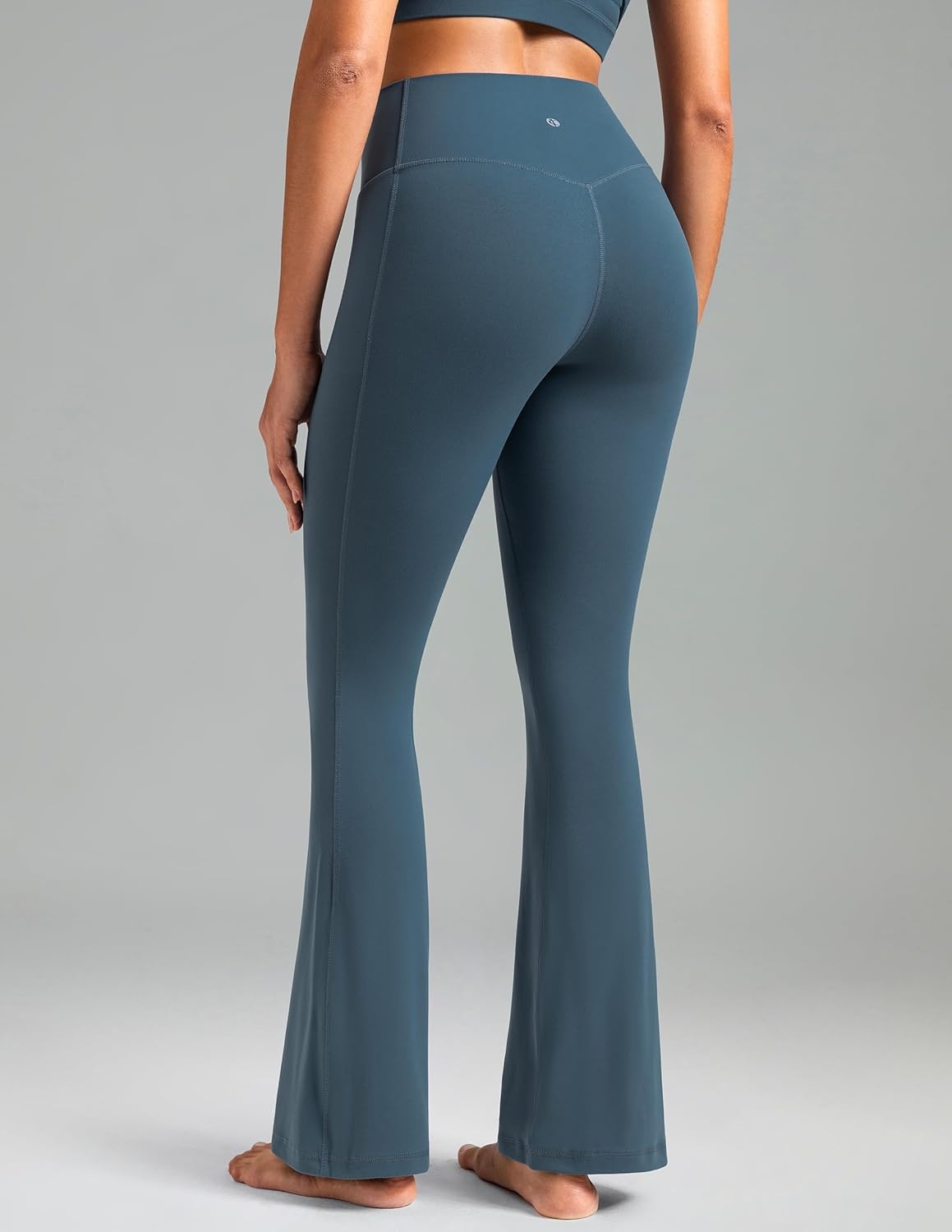 image:imageColorfulkoala Dreamlux Flare Leggings for Women with Pockets High Waist No Front Seam Yoga Pants 275 295 315Dark Jasper