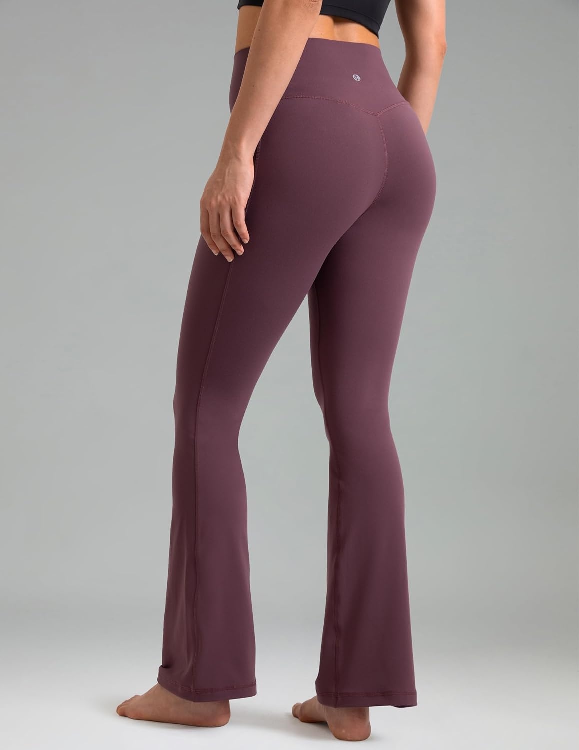 image:imageColorfulkoala Dreamlux Flare Leggings for Women with Pockets High Waist No Front Seam Yoga Pants 275 295 315Plum Red