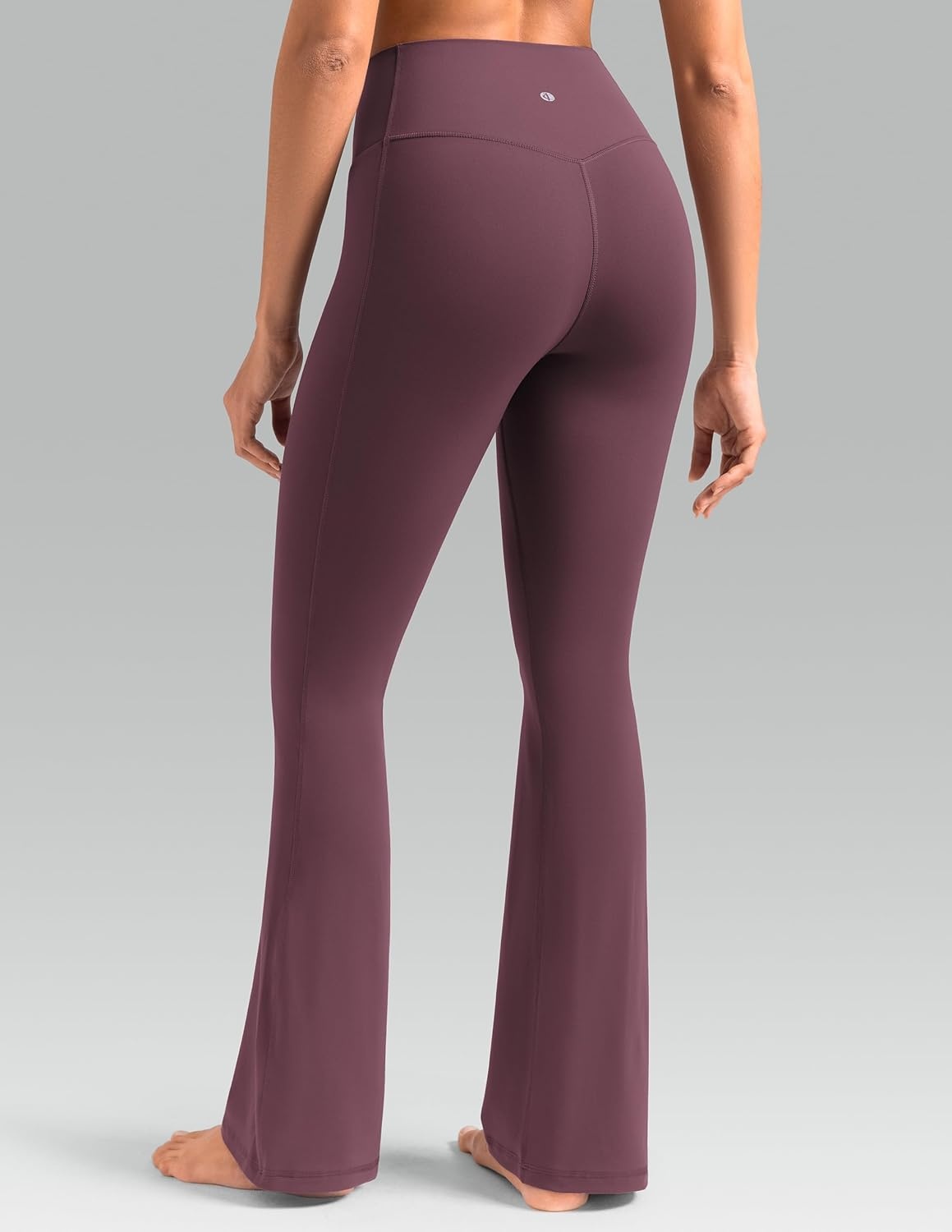 image:imageColorfulkoala Dreamlux Flare Leggings for Women with Pockets High Waist No Front Seam Yoga Pants 275 295 315Plum Red