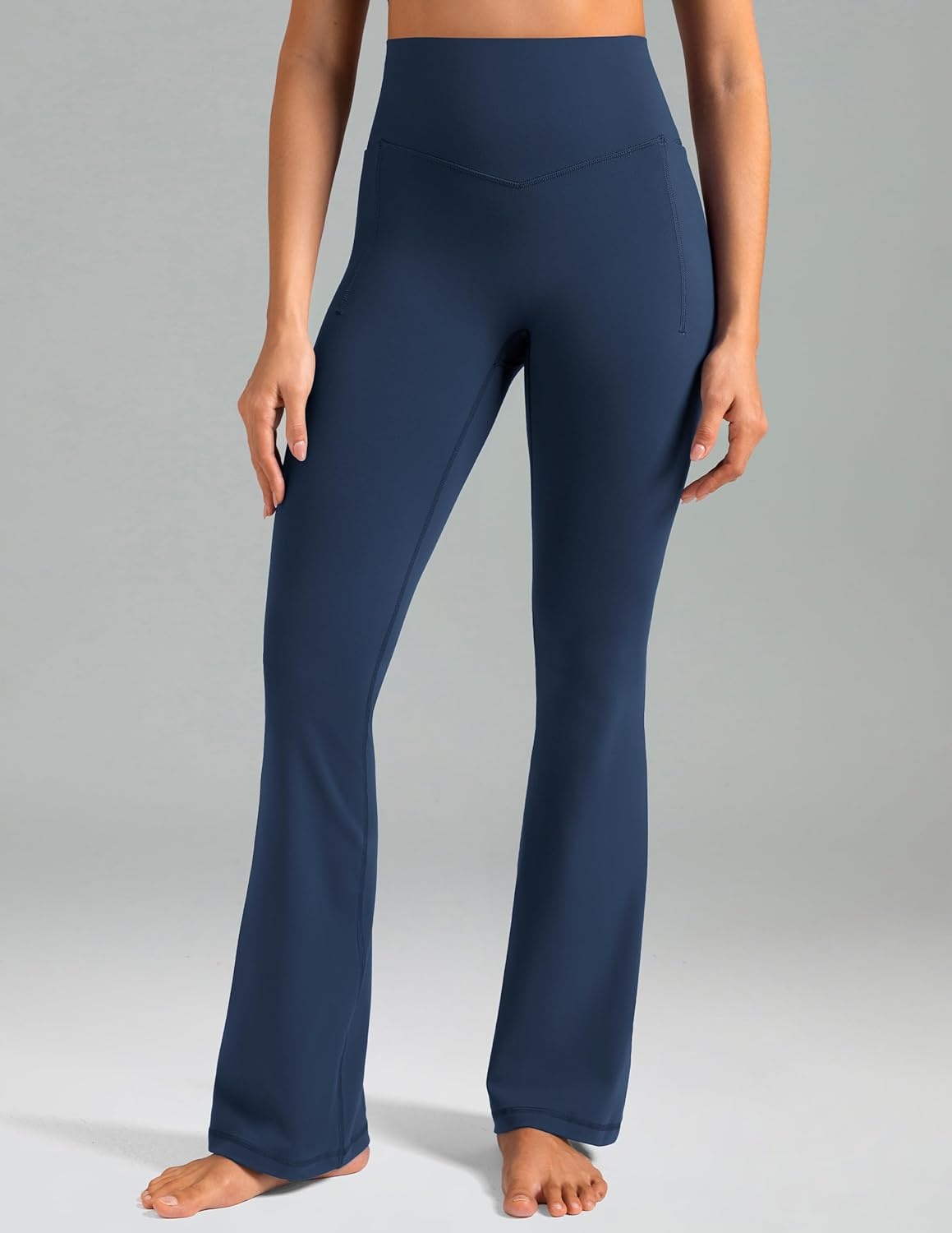 image:imageColorfulkoala Dreamlux Flare Leggings for Women with Pockets High Waist No Front Seam Yoga Pants 275 295 315Titan