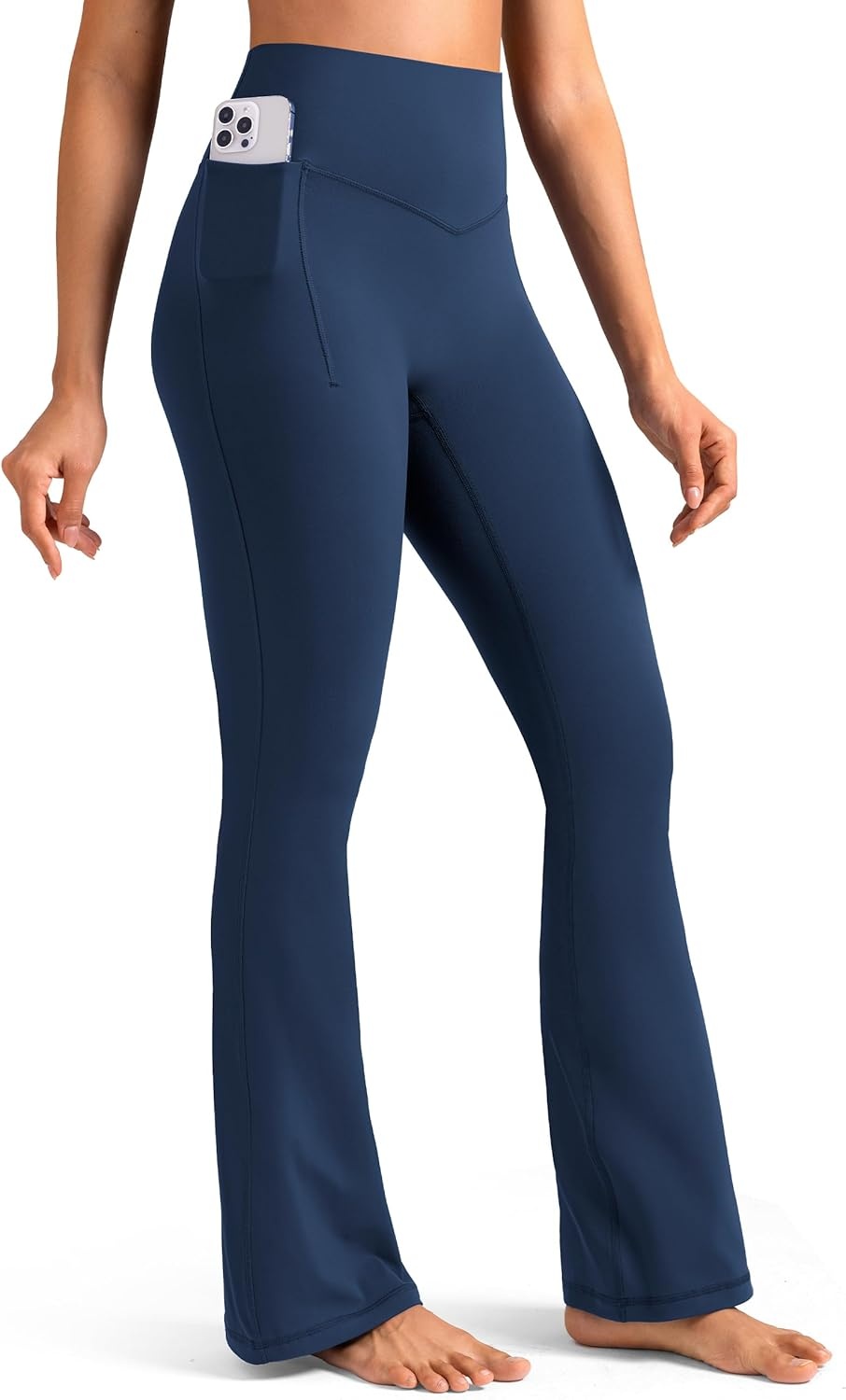 image:imageColorfulkoala Dreamlux Flare Leggings for Women with Pockets High Waist No Front Seam Yoga Pants 275 295 315Titan
