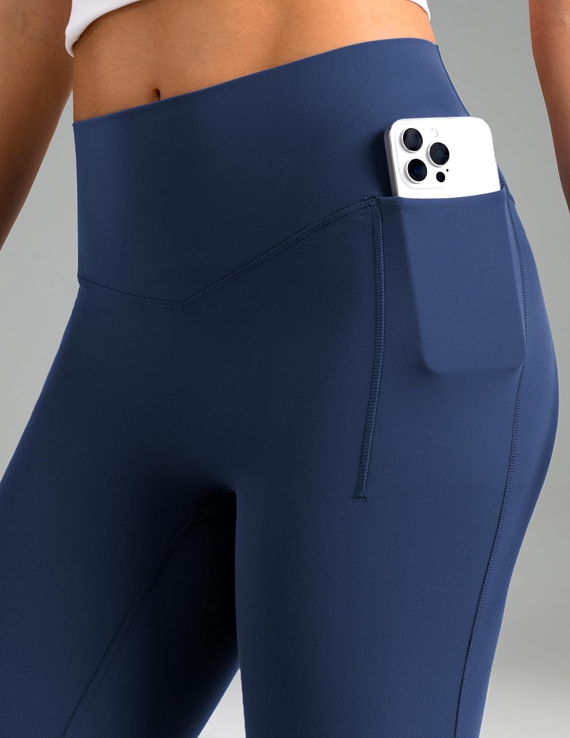 image:imageColorfulkoala Dreamlux Flare Leggings for Women with Pockets High Waist No Front Seam Yoga Pants 275 295 315Titan