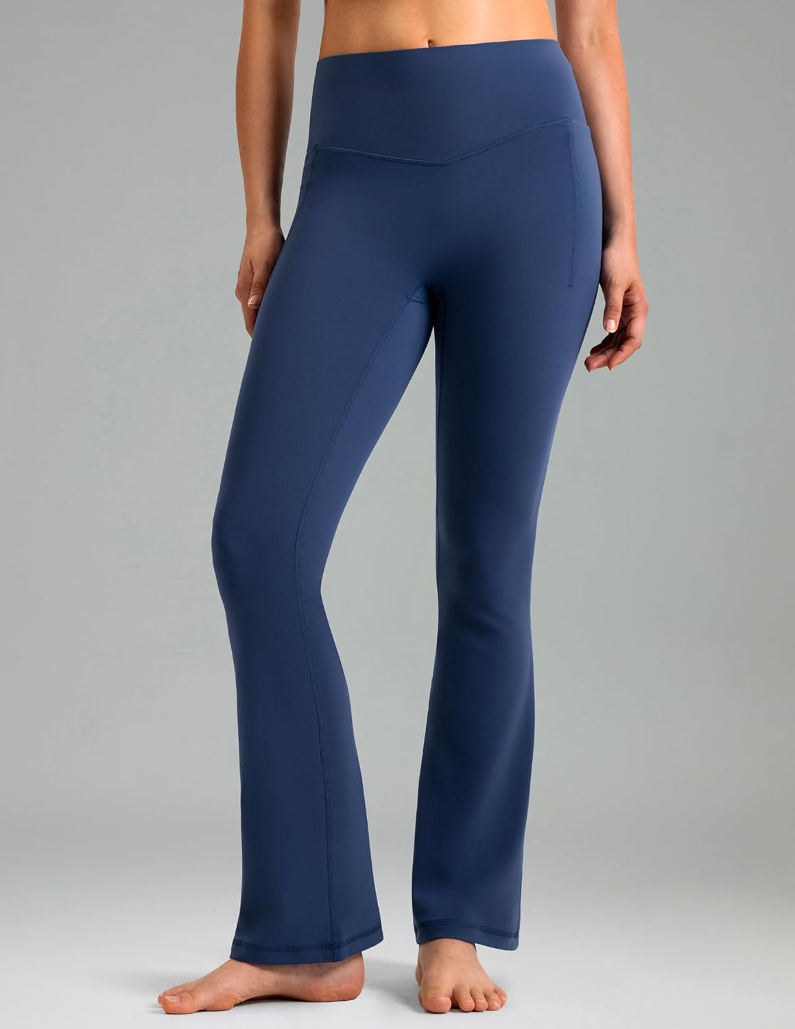 image:imageColorfulkoala Dreamlux Flare Leggings for Women with Pockets High Waist No Front Seam Yoga Pants 275 295 315Titan
