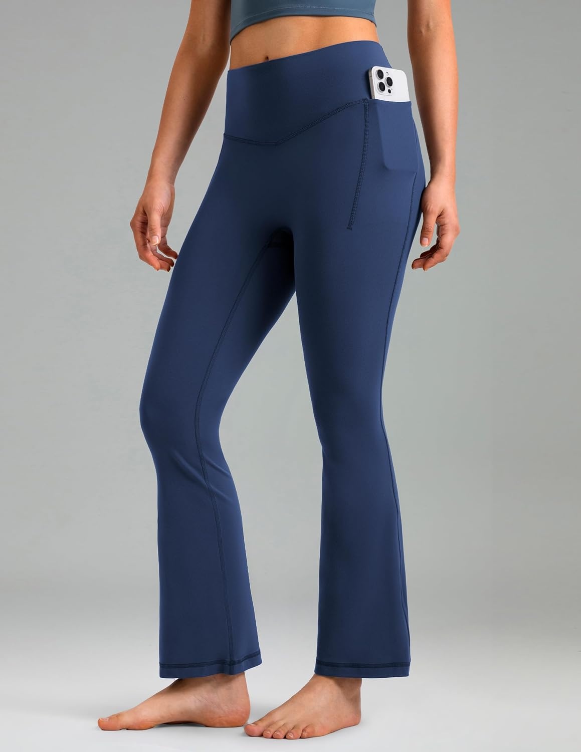 image:imageColorfulkoala Dreamlux Flare Leggings for Women with Pockets High Waist No Front Seam Yoga Pants 275 295 315Titan