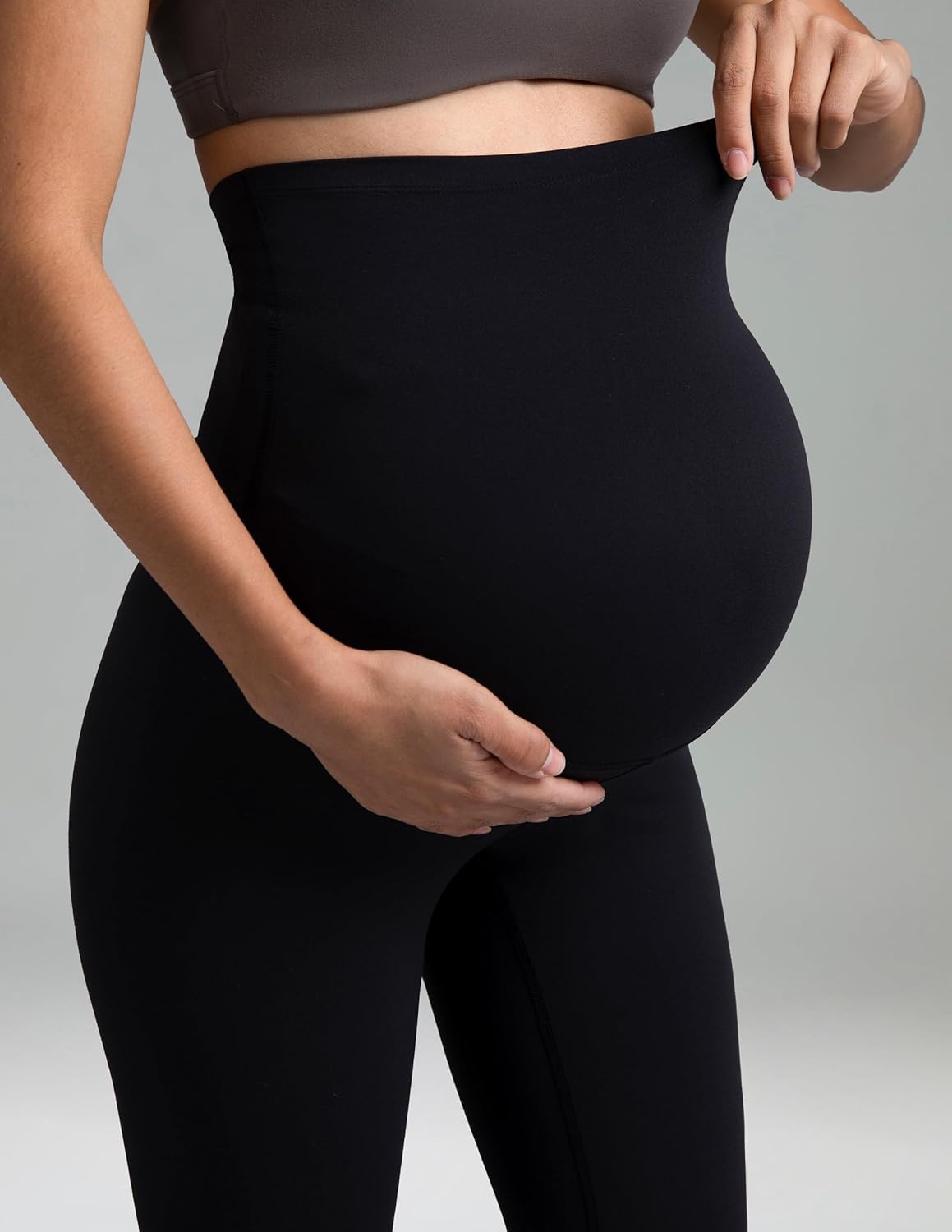 image:imageColorfulkoala Womens Dreamlux Maternity Leggings Over The Belly 25 28 Inseam Soft Workout Activewear Yoga Pregnancy PantsBlack