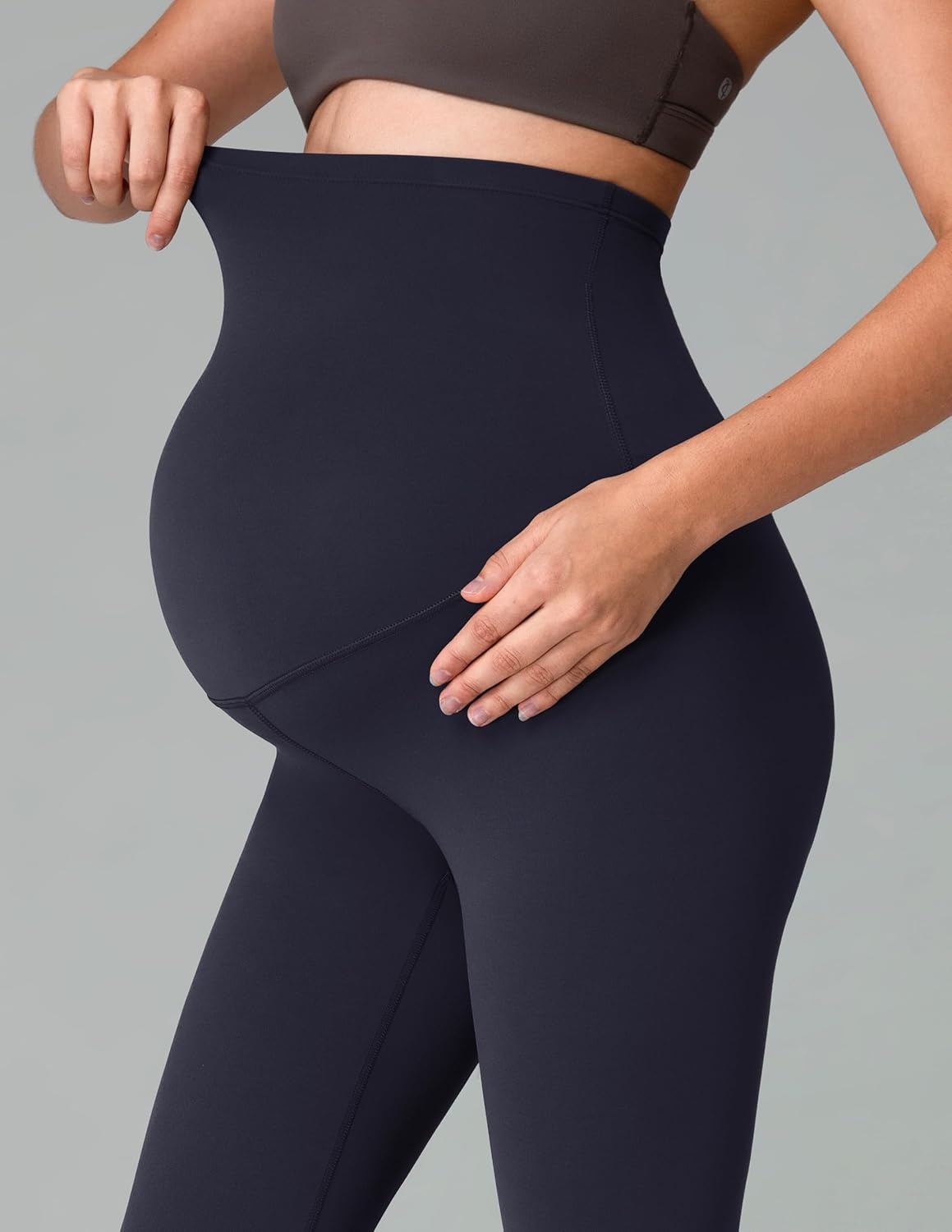 image:imageColorfulkoala Womens Dreamlux Maternity Leggings Over The Belly 25 28 Inseam Soft Workout Activewear Yoga Pregnancy PantsBlue Ink