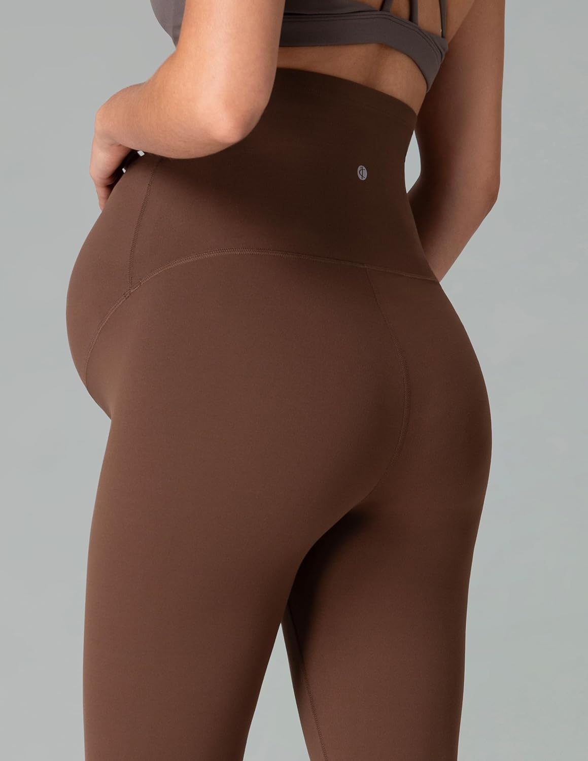 image:imageColorfulkoala Womens Dreamlux Maternity Leggings Over The Belly 25 28 Inseam Soft Workout Activewear Yoga Pregnancy PantsCocoa