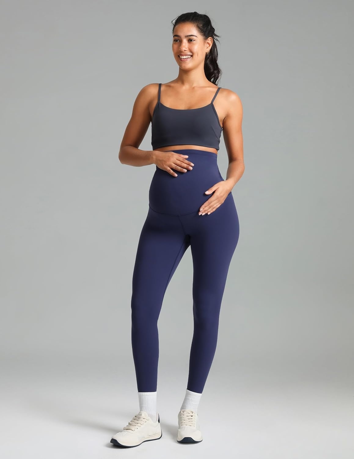 image:imageColorfulkoala Womens Dreamlux Maternity Leggings Over The Belly 25 28 Inseam Soft Workout Activewear Yoga Pregnancy PantsEclipse