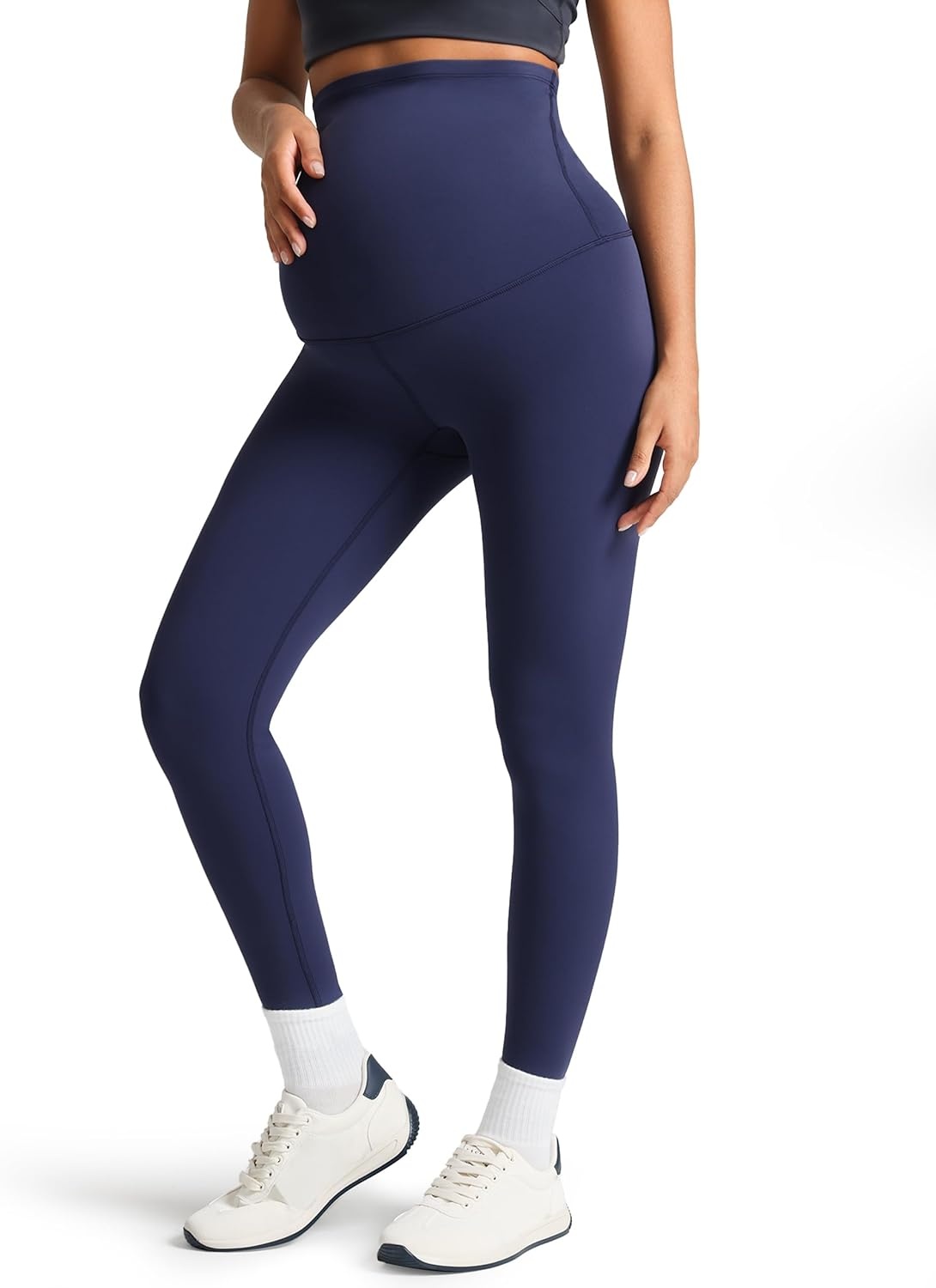 image:imageColorfulkoala Womens Dreamlux Maternity Leggings Over The Belly 25 28 Inseam Soft Workout Activewear Yoga Pregnancy PantsEclipse