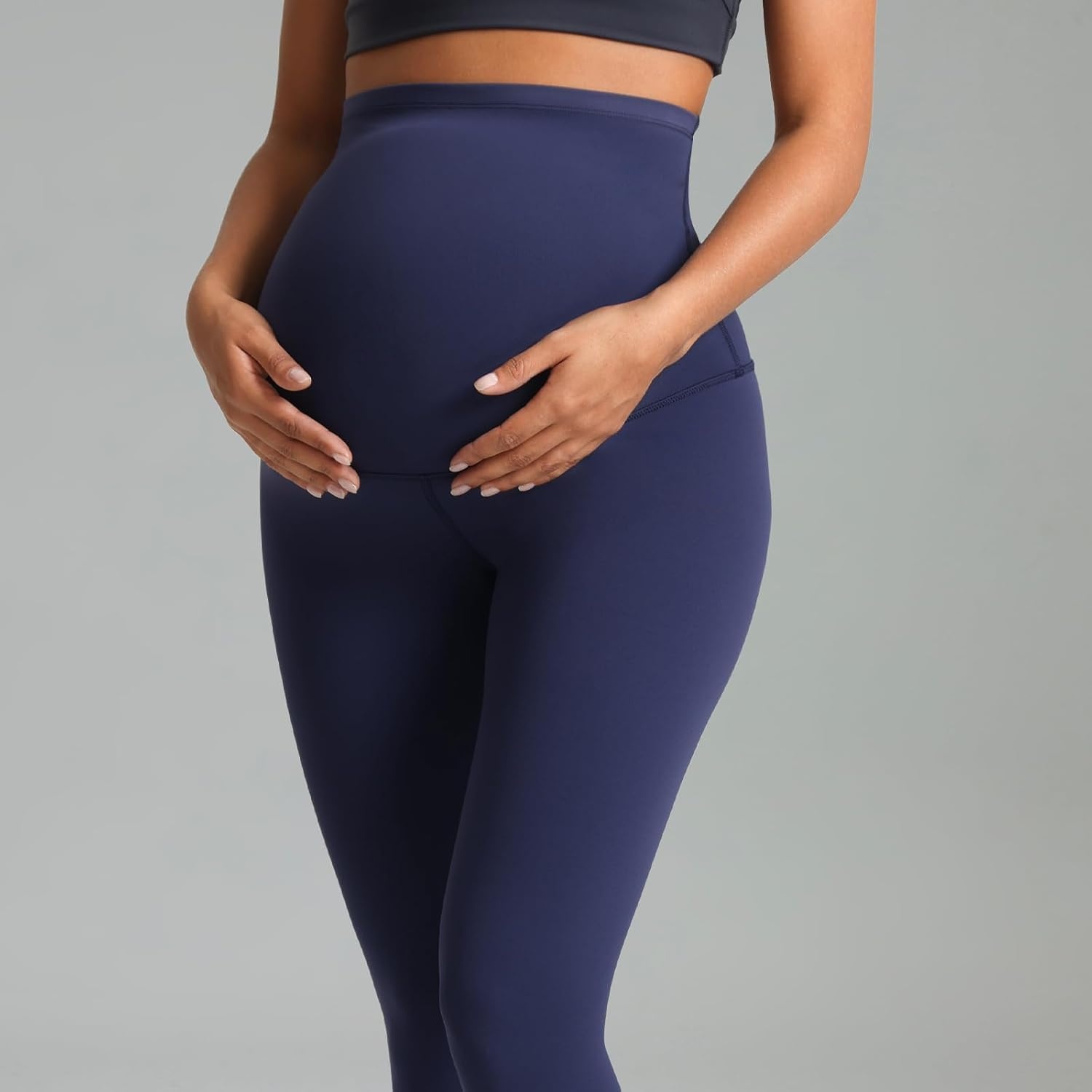 image:imageColorfulkoala Womens Dreamlux Maternity Leggings Over The Belly 25 28 Inseam Soft Workout Activewear Yoga Pregnancy PantsEclipse