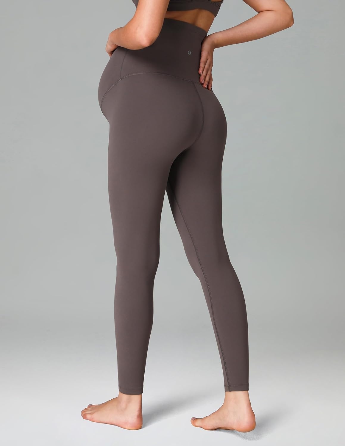 image:imageColorfulkoala Womens Dreamlux Maternity Leggings Over The Belly 25 28 Inseam Soft Workout Activewear Yoga Pregnancy PantsMajor Brown