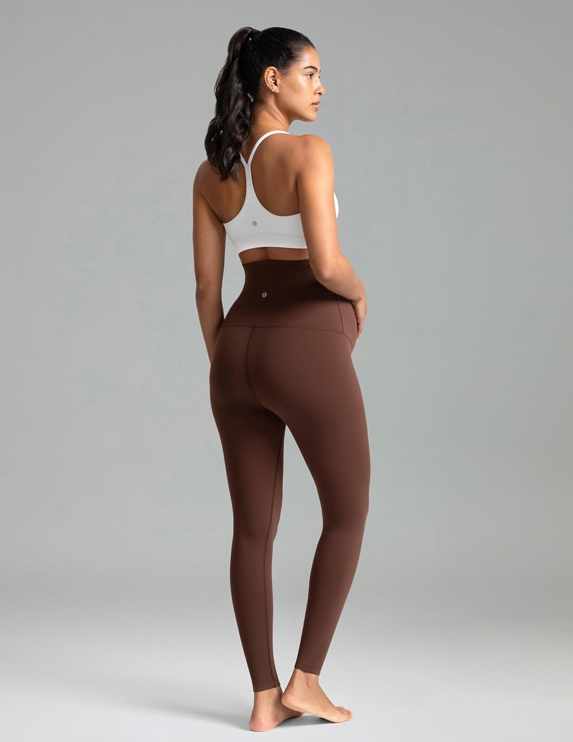 image:imageColorfulkoala Womens Dreamlux Maternity Leggings Over The Belly 25 28 Inseam Soft Workout Activewear Yoga Pregnancy PantsRoasted Chestnut