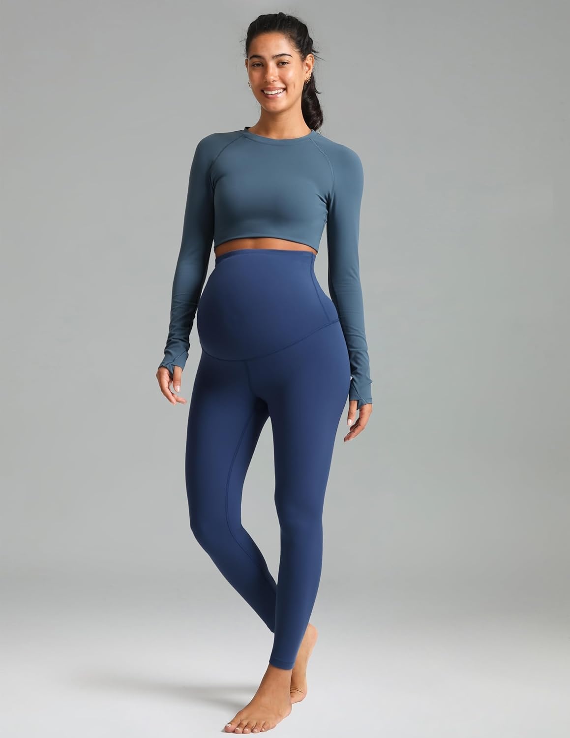 image:imageColorfulkoala Womens Dreamlux Maternity Leggings Over The Belly 25 28 Inseam Soft Workout Activewear Yoga Pregnancy PantsTitan