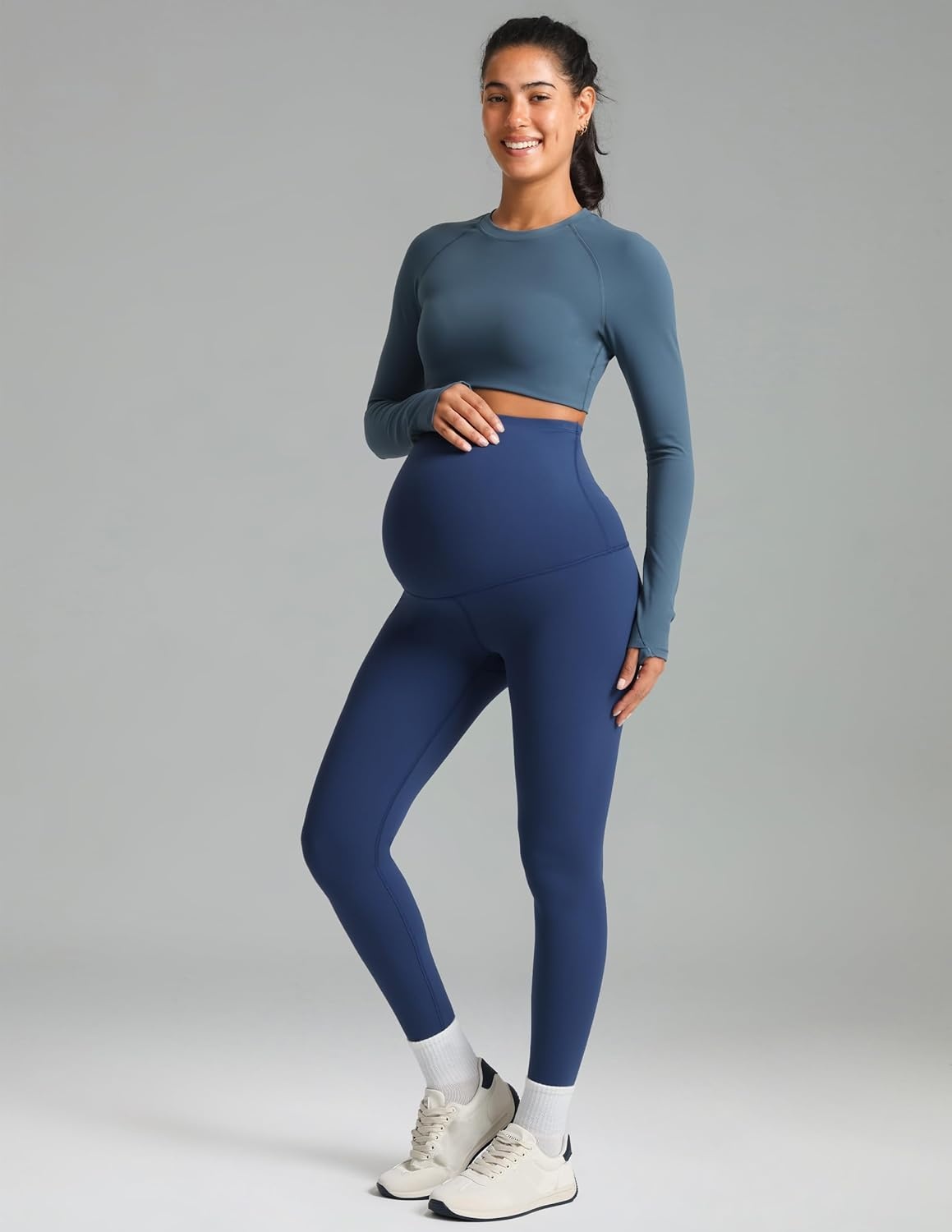 image:imageColorfulkoala Womens Dreamlux Maternity Leggings Over The Belly 25 28 Inseam Soft Workout Activewear Yoga Pregnancy PantsTitan