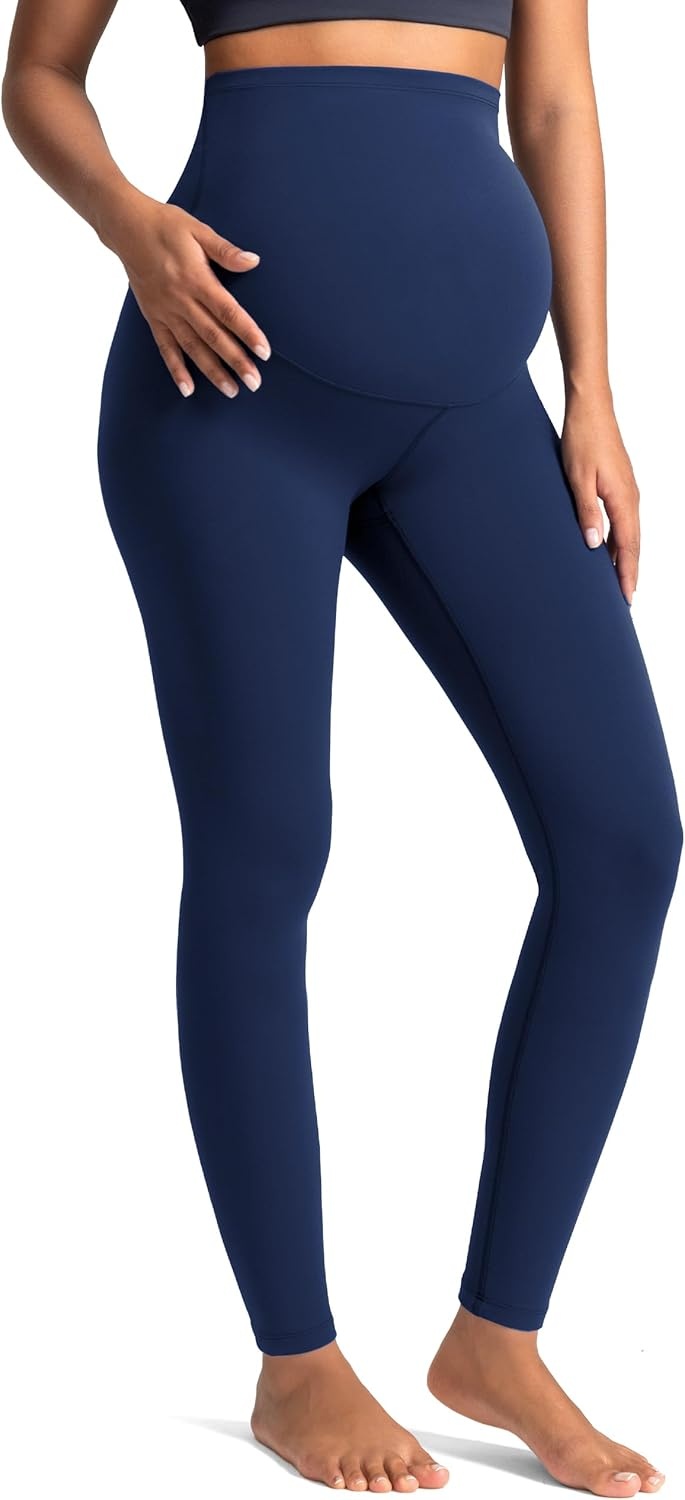 image:imageColorfulkoala Womens Dreamlux Maternity Leggings Over The Belly 25 28 Inseam Soft Workout Activewear Yoga Pregnancy PantsTitan