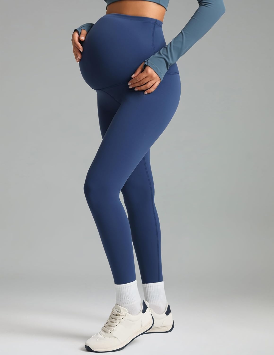 image:imageColorfulkoala Womens Dreamlux Maternity Leggings Over The Belly 25 28 Inseam Soft Workout Activewear Yoga Pregnancy PantsTitan