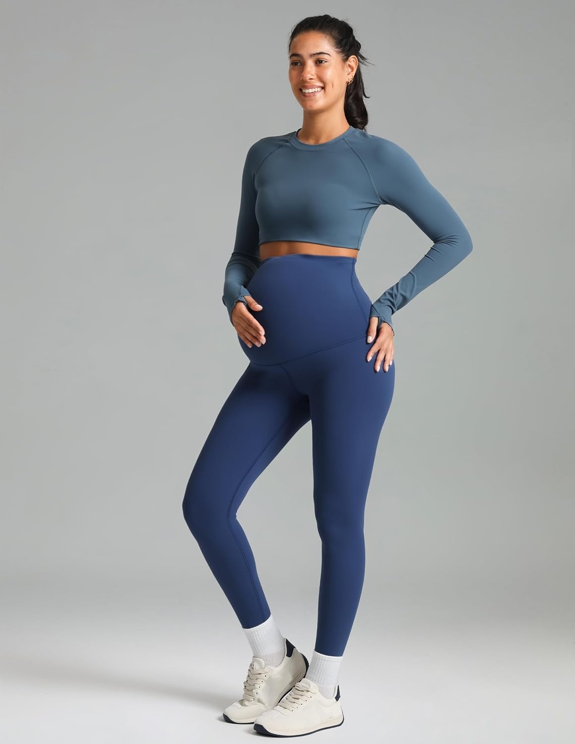 image:imageColorfulkoala Womens Dreamlux Maternity Leggings Over The Belly 25 28 Inseam Soft Workout Activewear Yoga Pregnancy PantsTitan
