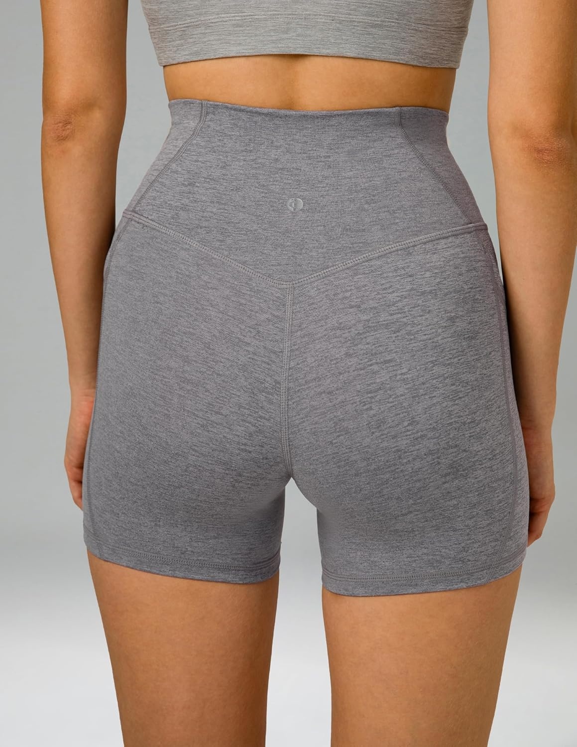 image:imageColorfulkoala Womens Spacedye Biker Shorts High Waist 4 No Front Seam Yoga Gym Running Workout Shorts with Pockets