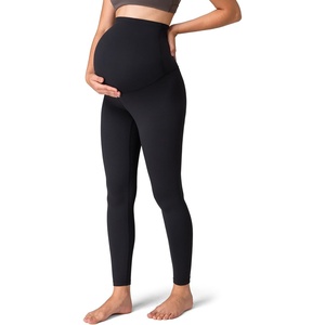image:imageColorfulkoala Womens Dreamlux Maternity Leggings Over The Belly 25  28 Inseam Soft Workout Activewear Yoga Pregnancy PantsBlack