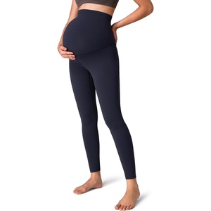image:imageColorfulkoala Womens Dreamlux Maternity Leggings Over The Belly 25  28 Inseam Soft Workout Activewear Yoga Pregnancy PantsBlue Ink