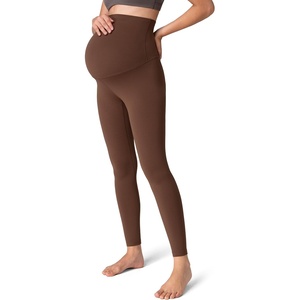 image:imageColorfulkoala Womens Dreamlux Maternity Leggings Over The Belly 25  28 Inseam Soft Workout Activewear Yoga Pregnancy PantsCocoa