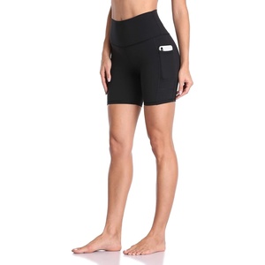 image:imageColorfulkoala Womens High Waisted Biker Shorts with Pockets 6 Inseam Yoga Tummy Control ShortBlack