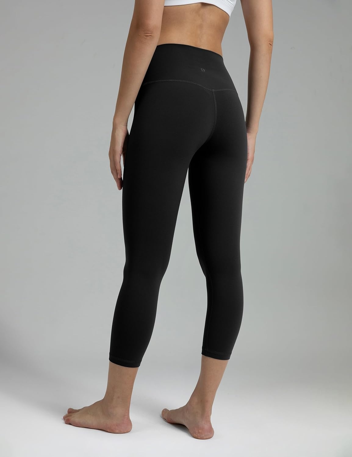 image:imageColorfulkoala Dreamlux High Waisted Leggings for Women with 21 Inseam Tummy Control Buttery Soft Capri Yoga PantsBlack