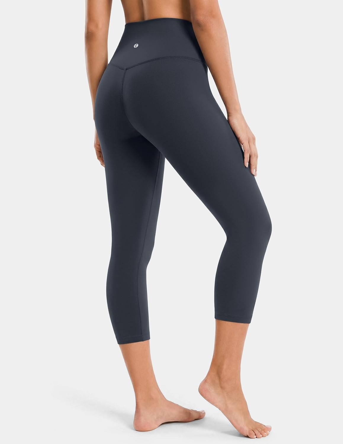 image:imageColorfulkoala Dreamlux High Waisted Leggings for Women with 21 Inseam Tummy Control Buttery Soft Capri Yoga PantsBlue Ink